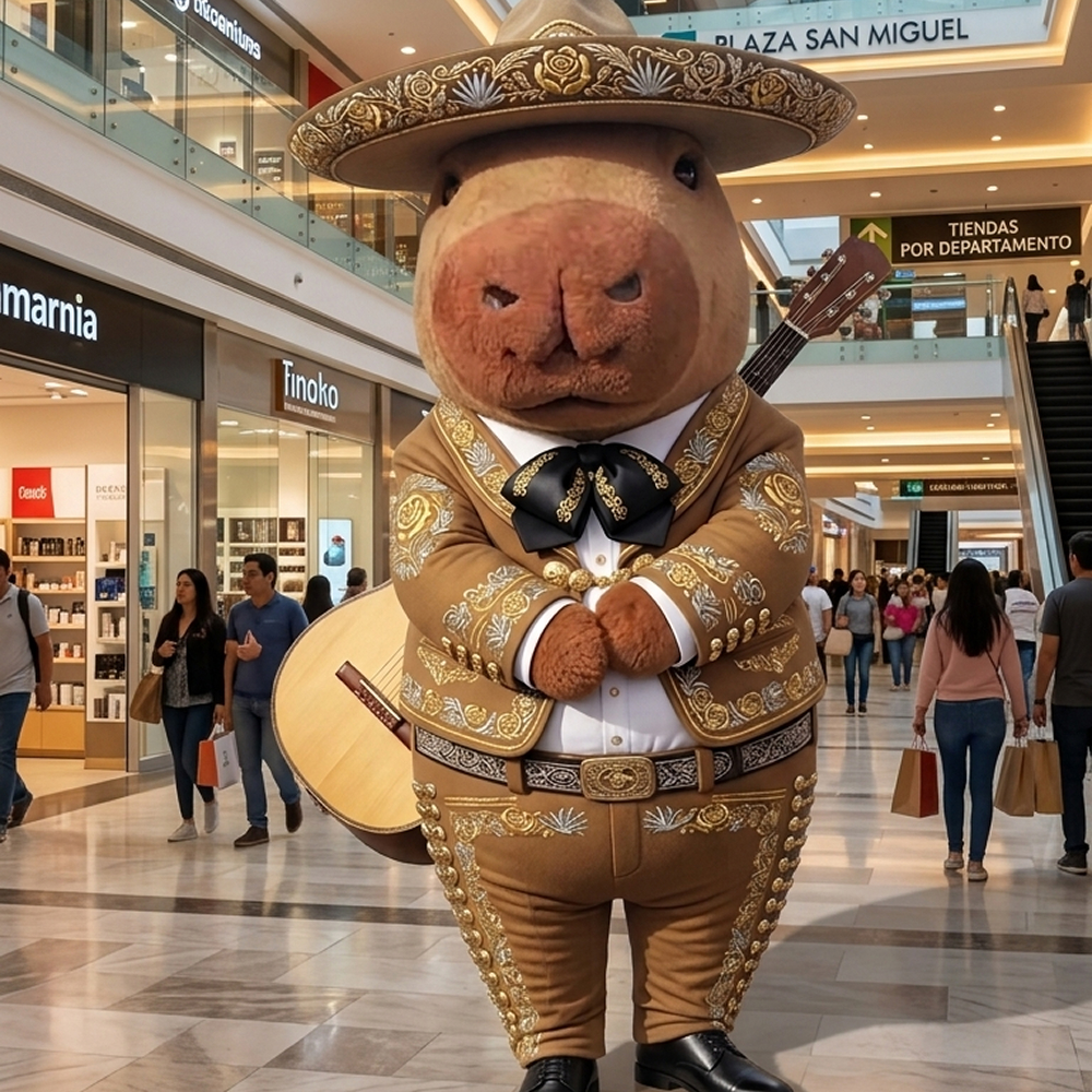 evento Comparsa Capibaras mariachis por el dia del shopping